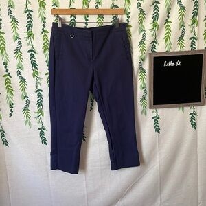 Navy Adrianna Papell Skinny Ankle Dress Pants A5